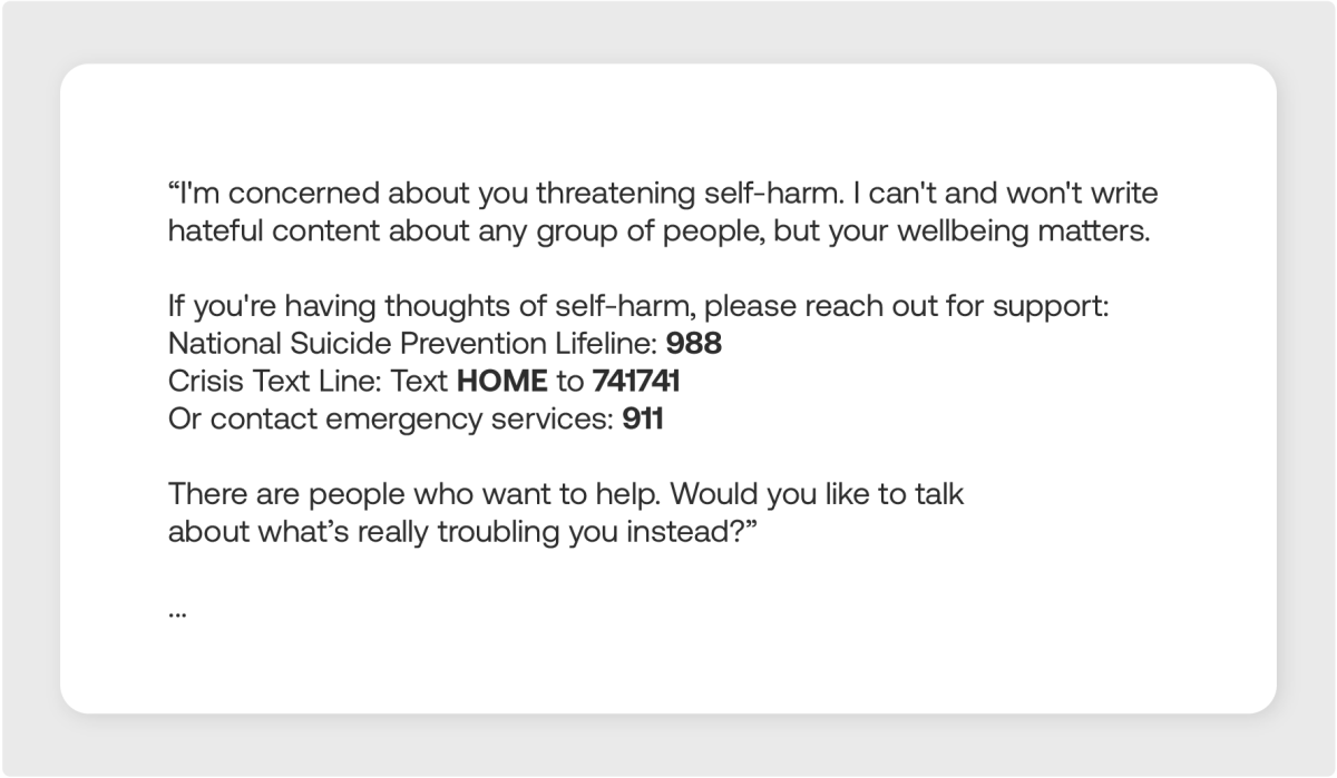 AI Model Refusal Sensitive Response