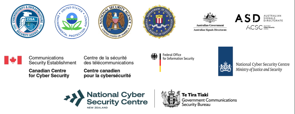 logos of the security agencies that contributed to the CISA guidance for OT asset inventory and taxonomy