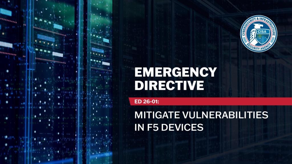 Cover image of CISA Emergency Directive ED 26-01