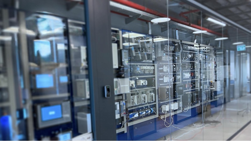 A segment of Tenable’s research and testing lab for operational technology (OT).