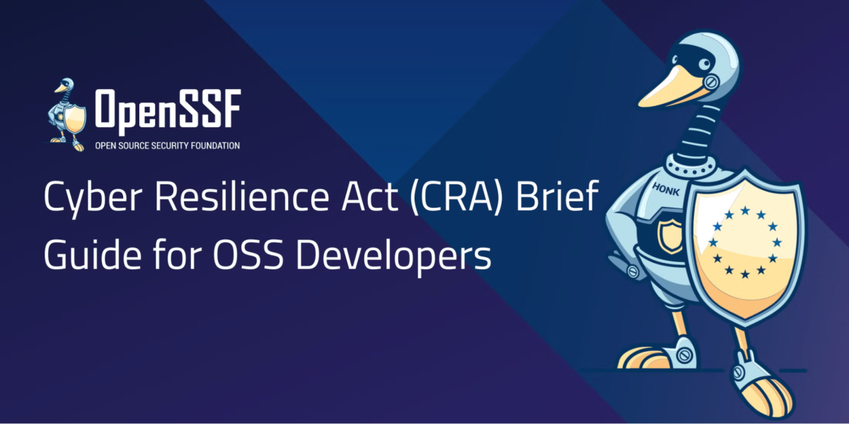 Image from OpenSSF's "CRA Brief Guide for OSS Developers"