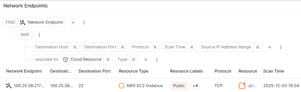 Screenshot of Tenable network scanner