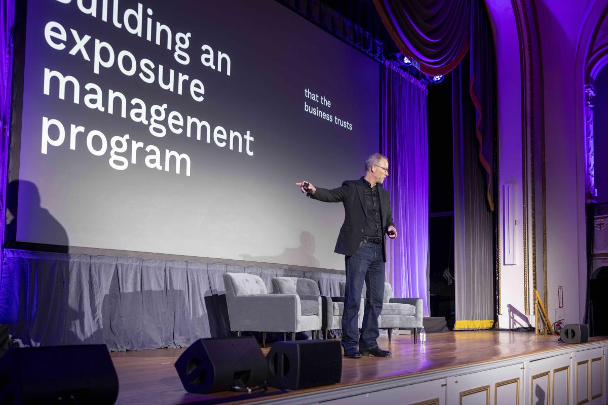 Tenable CSO Robert Huber speaks about AI and exposure management at EXPOSURE 2026