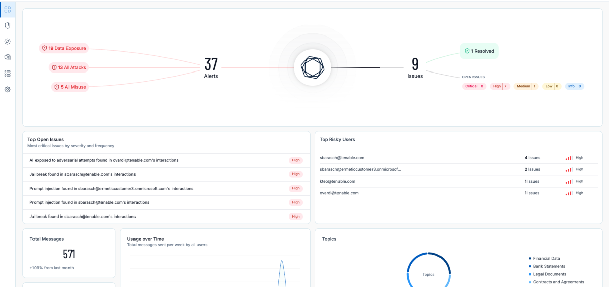 Riduzione dei rischi di sicurezza legati all'intelligenza artificiale con Tenable One AI Exposure