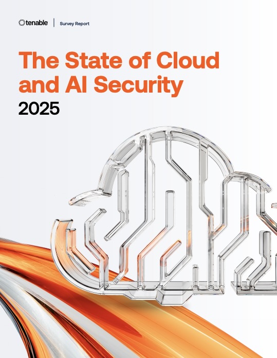 Cover page of Tenable's "The State of Cloud and AI Security 2025" report