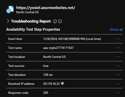 An attacker abuses the described vulnerability in the Application Insights availability tests feature to impersonate the Application Insights service and successfully accesses the victim's internal App service