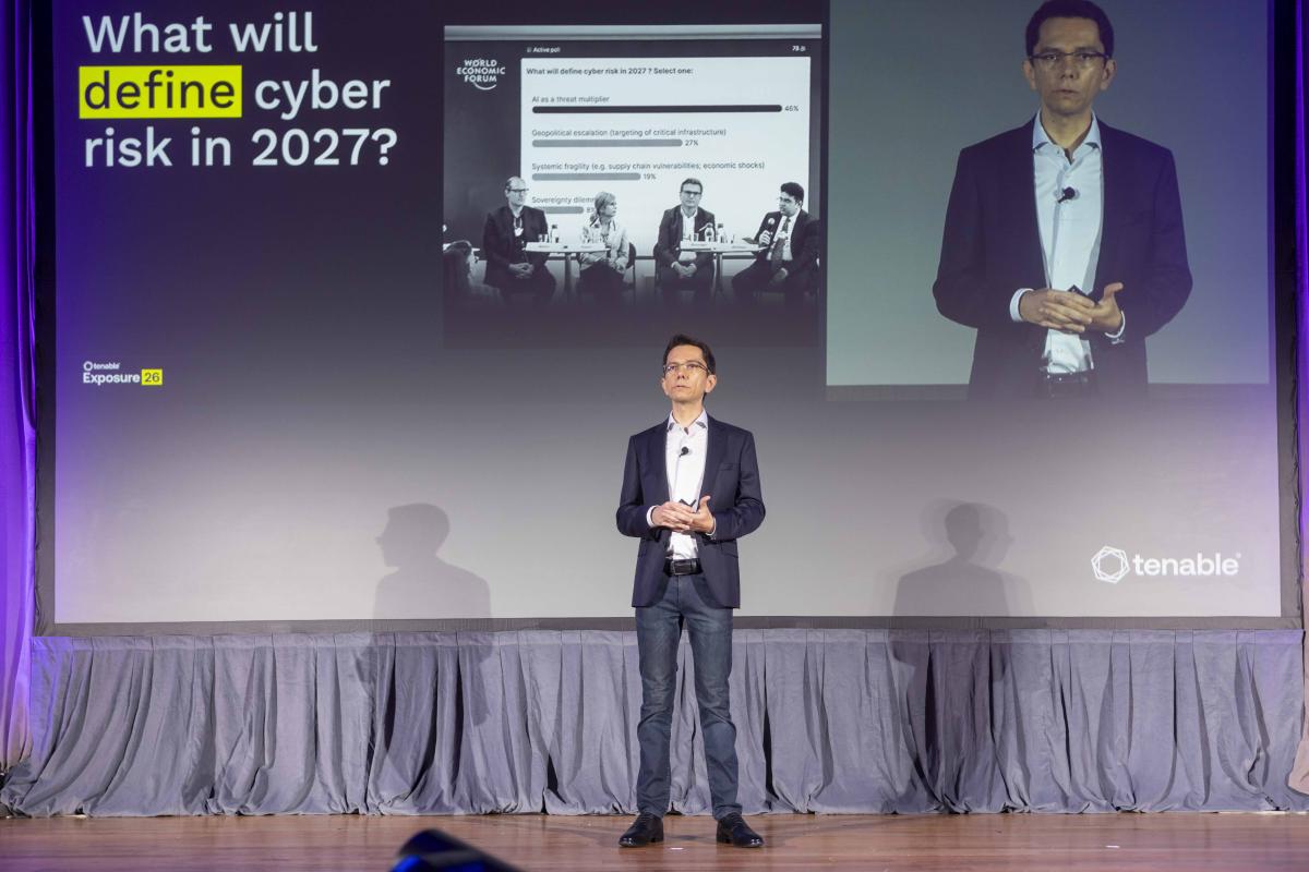 Tenable CTO Vlad Korsunsky speaks about AI threats at EXPOSURE 2026