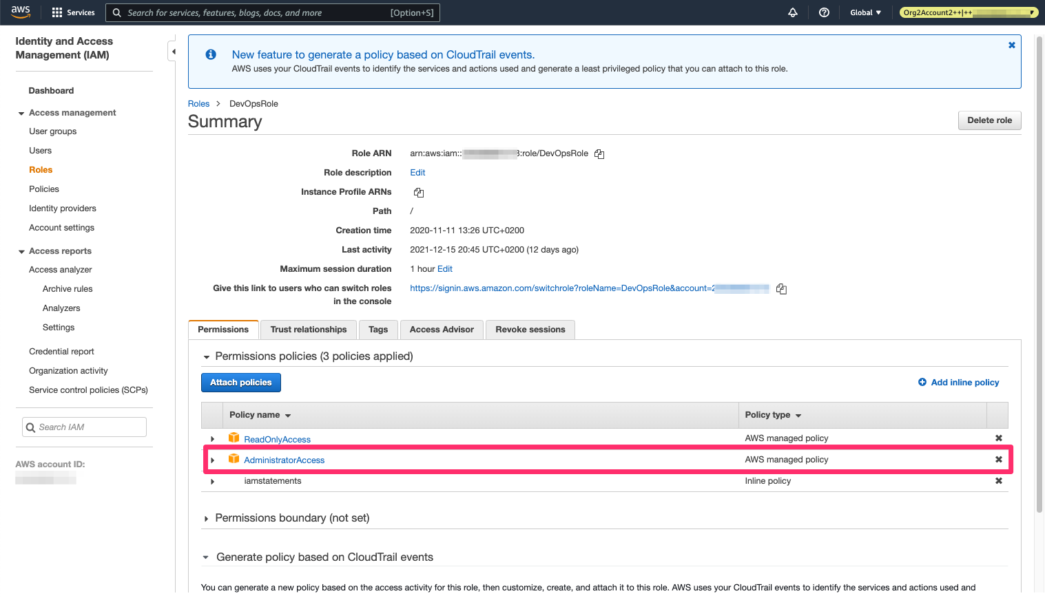 Tracking Adversaries in AWS Using Anomaly Detection