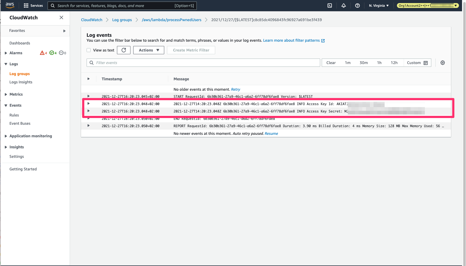 Tracking Adversaries in AWS Using Anomaly Detection