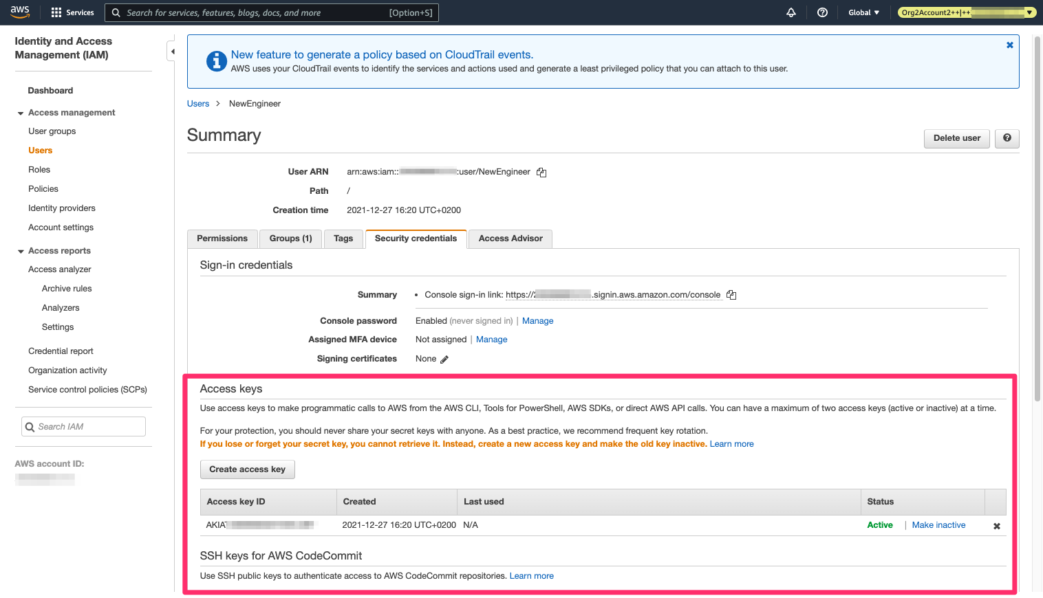 Tracking Adversaries in AWS Using Anomaly Detection