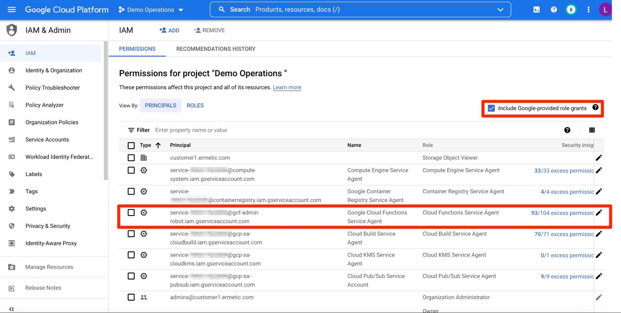Hidden Risk in the Default Roles of Google-Managed Service Accounts