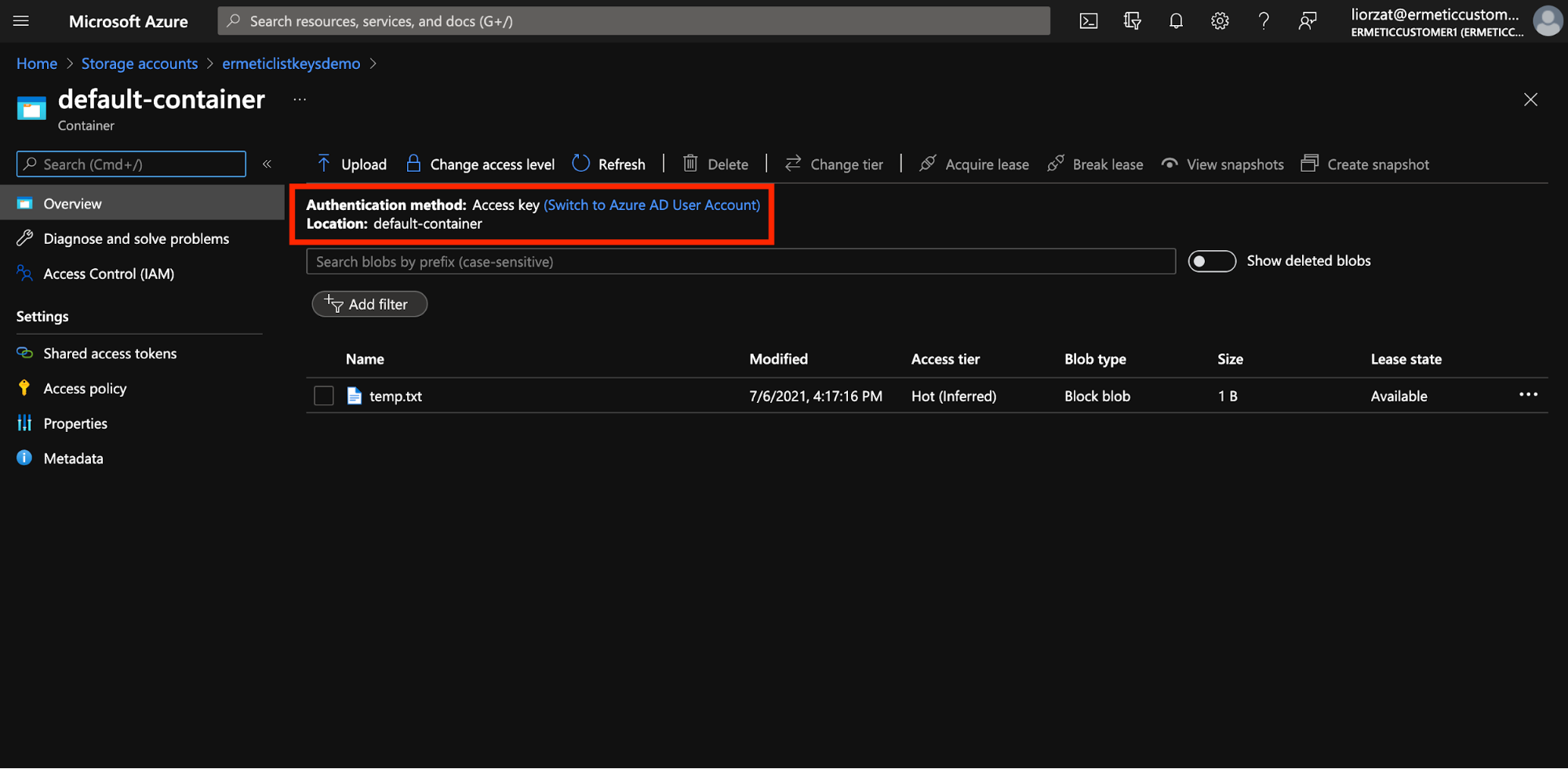 Access Keys: An Unintended Backdoor-by-Design to Azure Storage Accounts Data