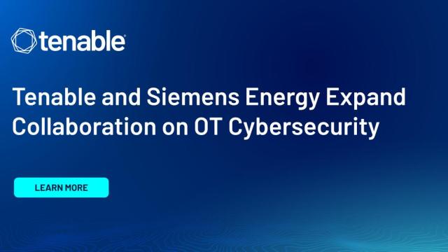 Tenable and Siemens Energy Expand Collaboration on OT Cybersecurity