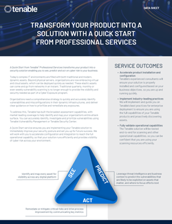 Quick Start de gerenciamento de vulnerabilidades para o Tenable Security Center