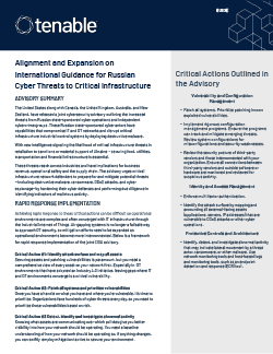 Alignment and Expansion on International Guidance for Russian Cyber Threats to Critical Infrastructure