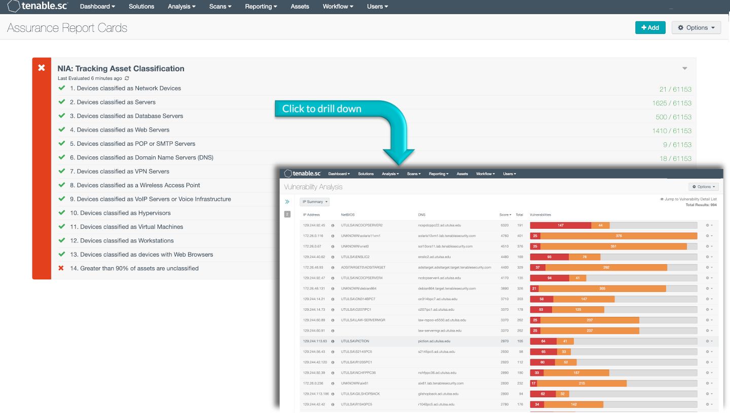 Tracking NIA Asset Classification
