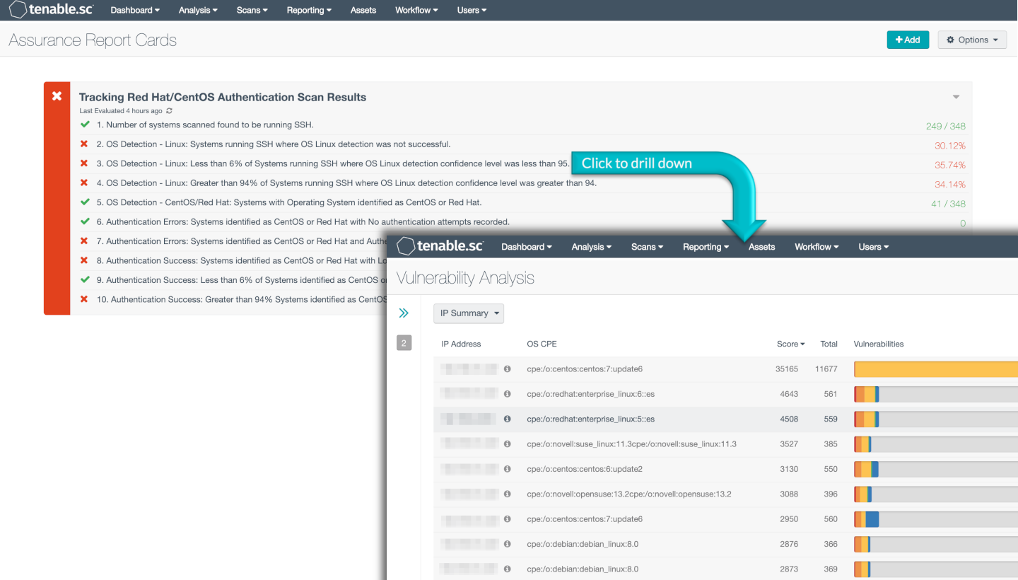 Tracking Red Hat/CentOS Authentication Scan Results
