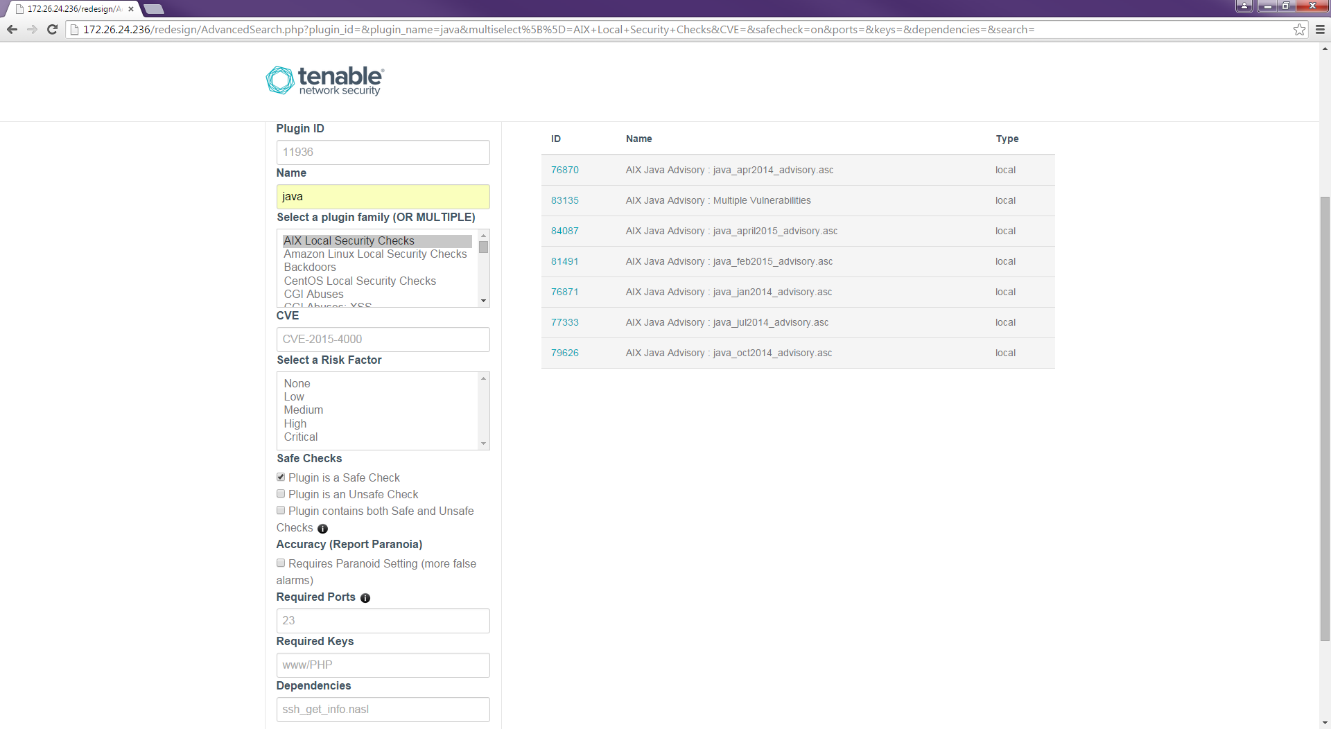 Enhanced Nessus Plugin Search graphic