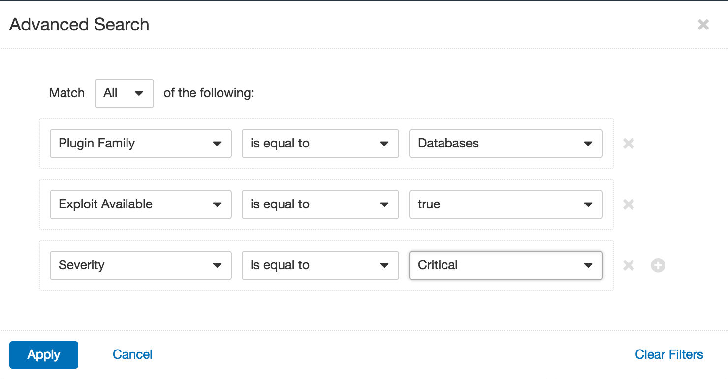 Advance Filter for multiple factors