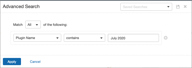 Advanced Filter by Plugin Name - July 2020