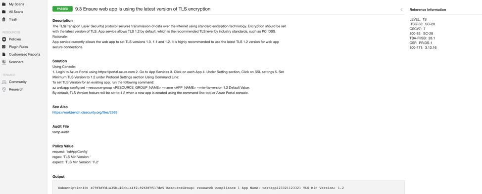 Example Passing Configuration Check