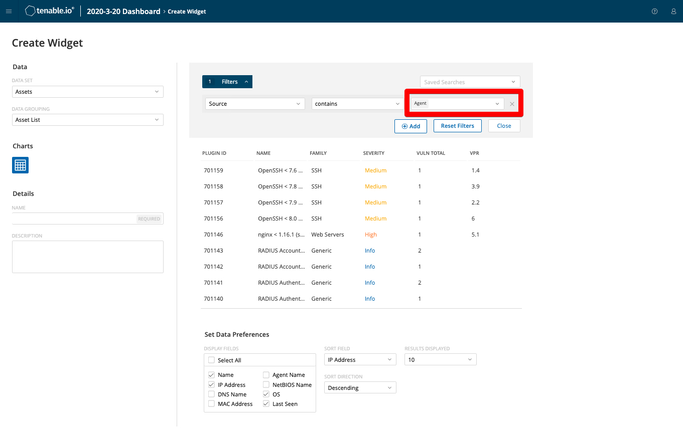 Tableros de control de agentes personalizados