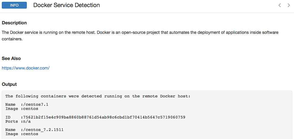 Docker Detection