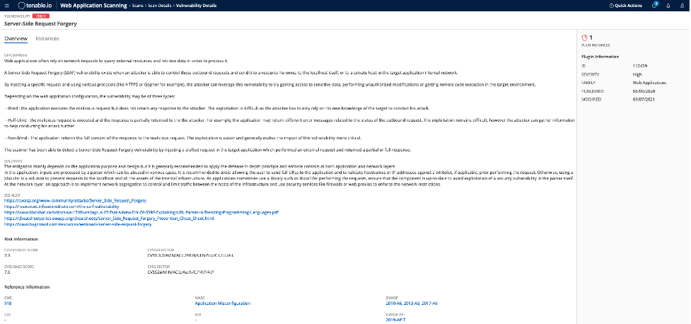 How to identify Server Side Request Forgery (SSRF) vulnerabilities using Tenable