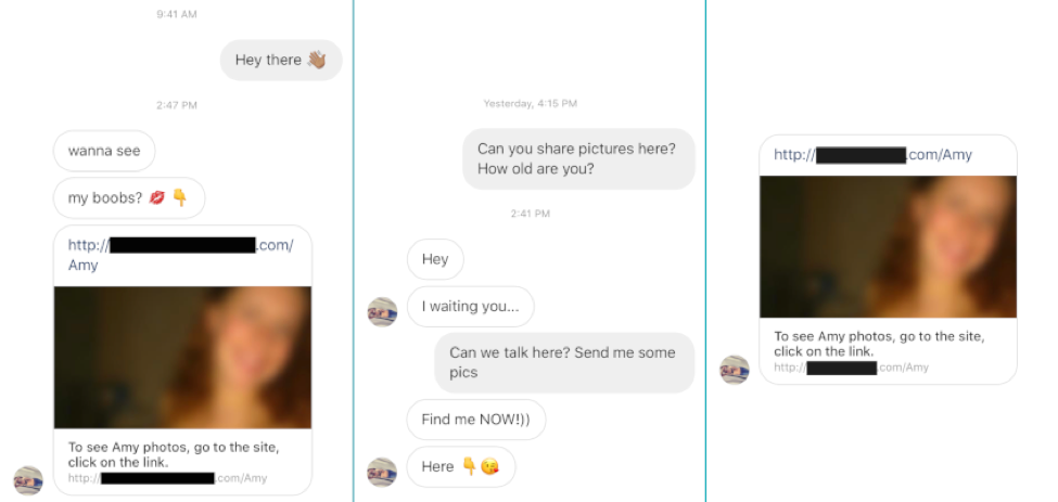 “Conversing” With A Porn Bot in Direct Messages