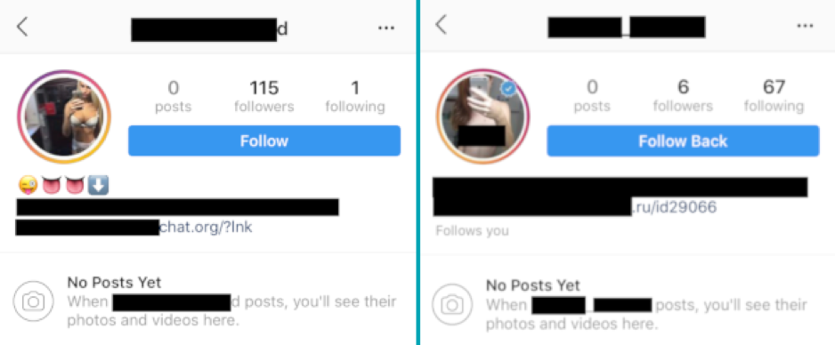 Instagram Porn Bots 發展出散播成人約會垃圾郵件的方法