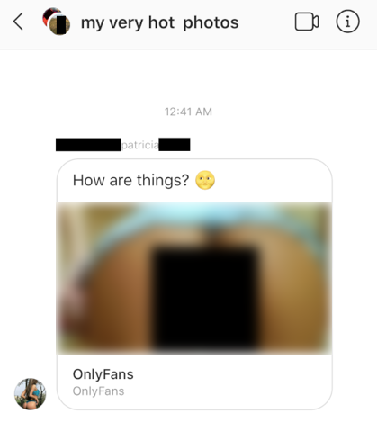 Porn bots use Group Instagram Direct Messaging