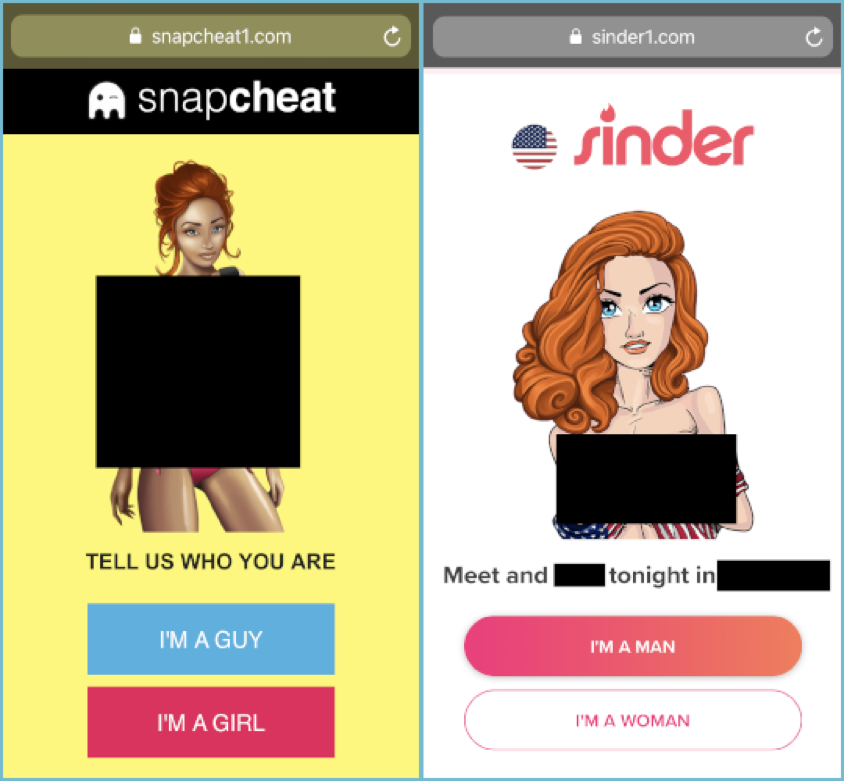 Intermediary Pages for Adult Dating and Webcam Sites