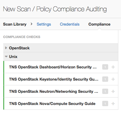 Two categories of OpenStack audits