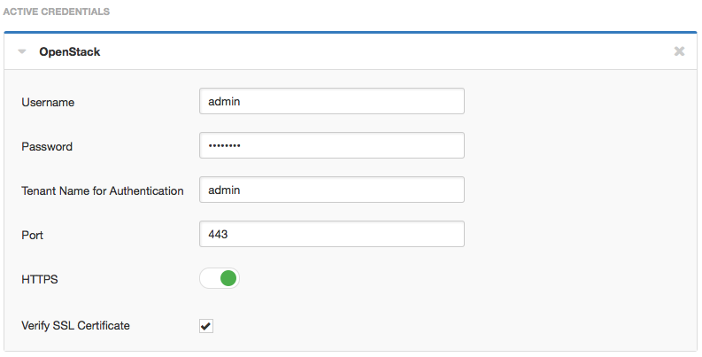 Credentials for OpenStack audit