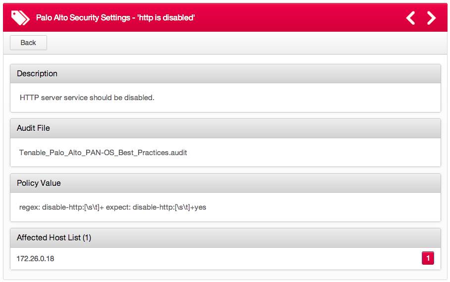 Nessus PAN-OS detection