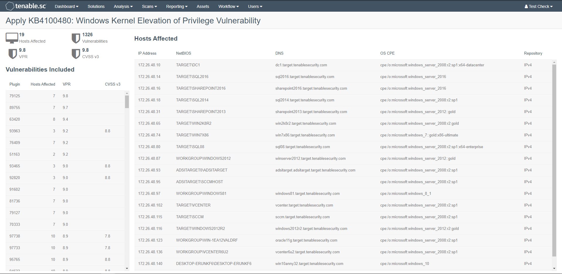 Tenable.sc 5.12 Windows Kernel Elevation of Privilege Vulnerability