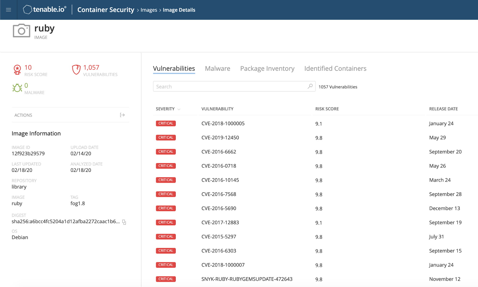 Sonatype Container Scanning