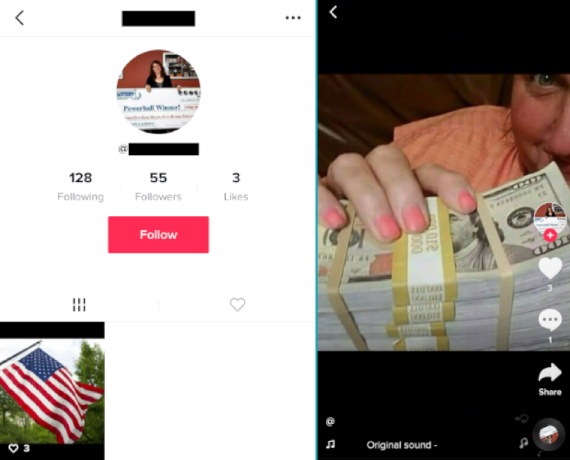 Verified tiktok scam account with 1.2 million followers : r
