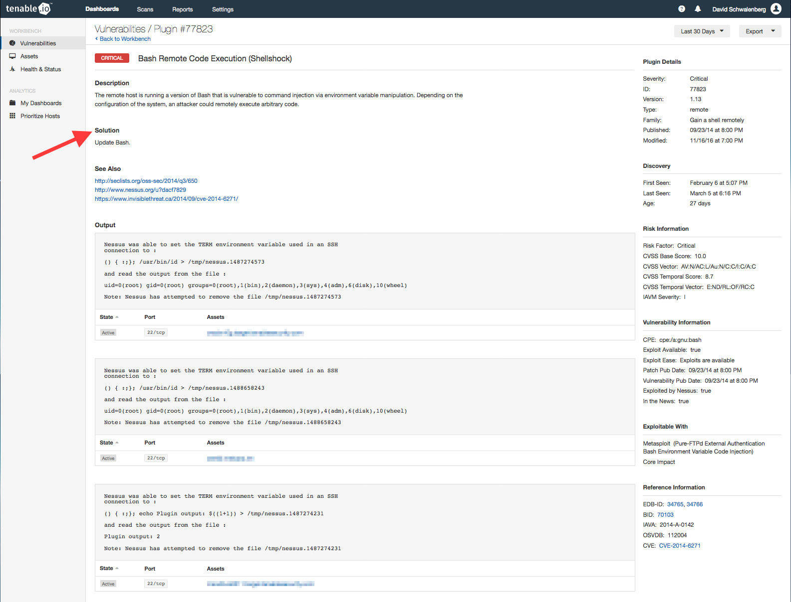 Vulnerabilities details