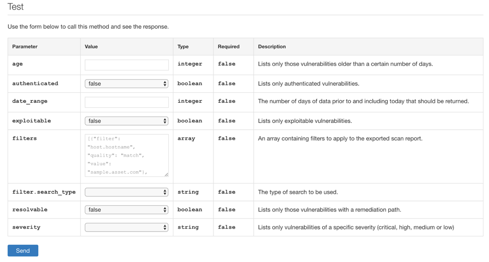 Vulns Test