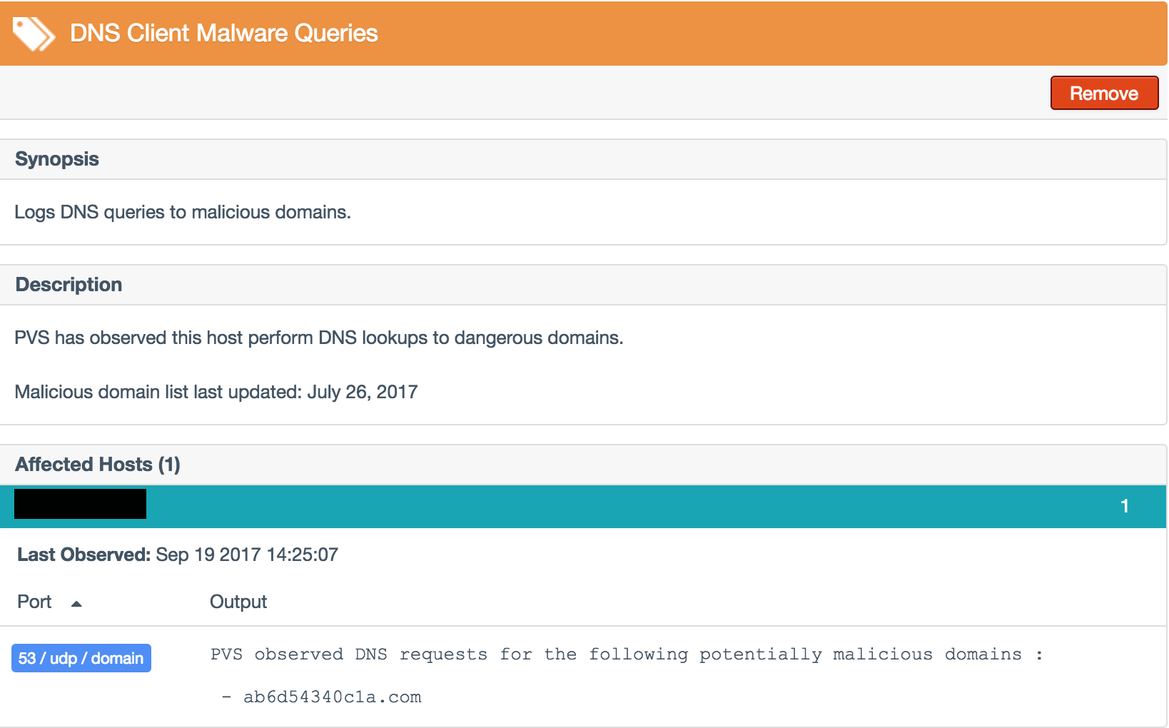 Nessus Network Monitor CCleaner malware detection