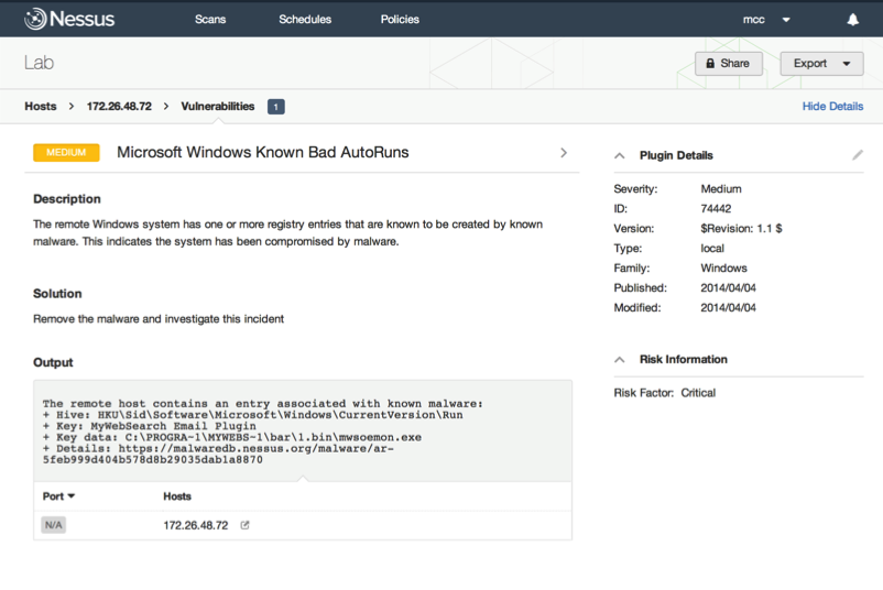 Nessus and ThreatGRID