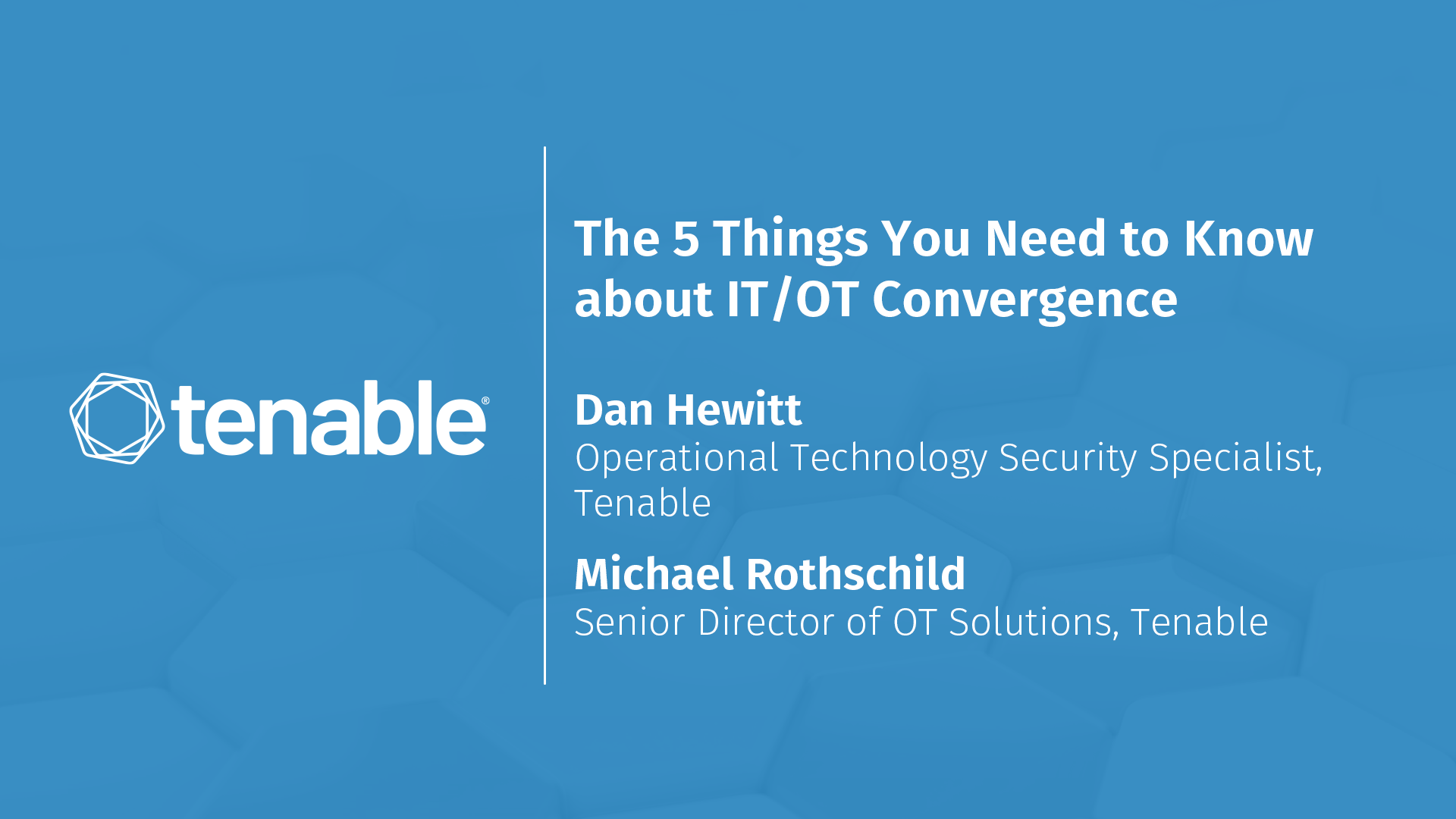 The 5 Things You Need to Know about IT/OT Convergence