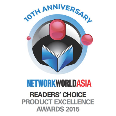 2015 NetworkWorld Asia Readers' Choice Product Excellence Award