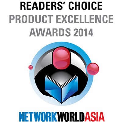 NetworkWorld Asia Readers' Choice Product Excellence Award 2014
