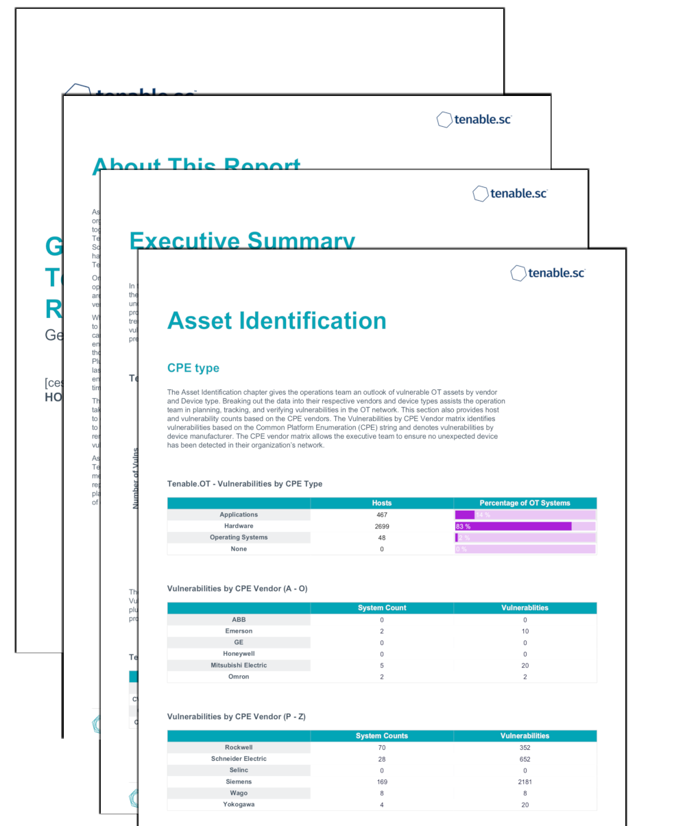 Getting Started with Tenable.ot Operations Report