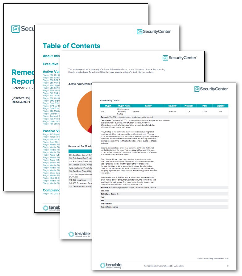 Audit Remediation Plan Template from www.tenable.com