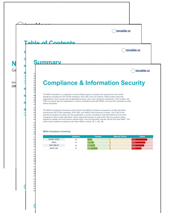 Tenable.sc Report Templates | Tenable®