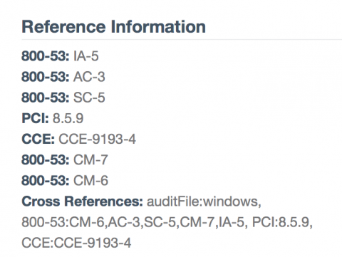 Cross Reference Example